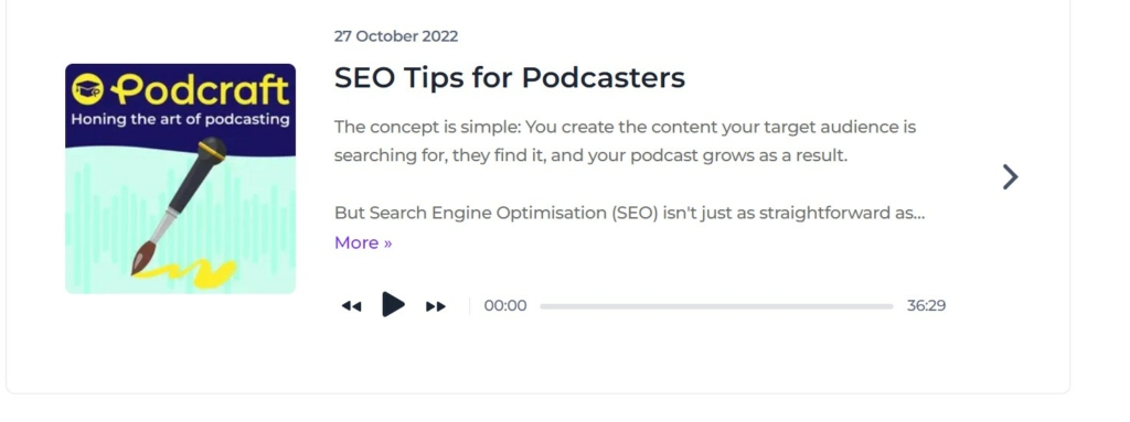 podcraft alitu webpage