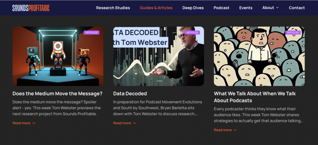 Screenshot of Sounds Profitable news 